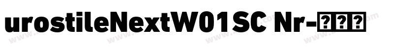 urostileNextW01SC Nr字体转换